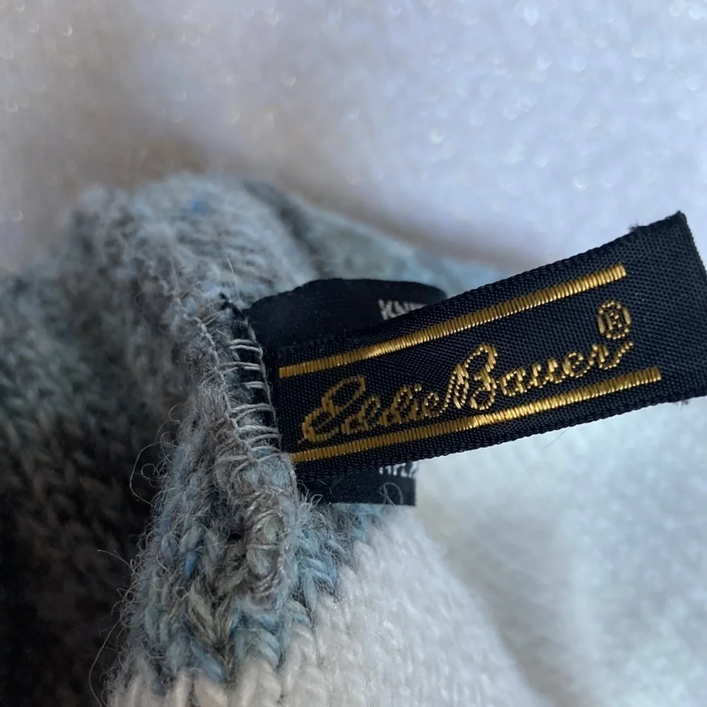 Eddie Bauer unisex knit outerwear grayish blue beanie
